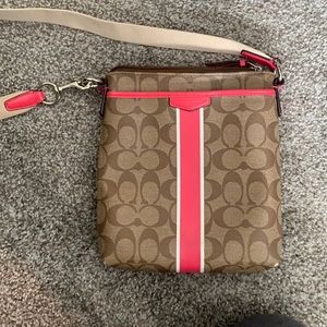 Pink coach bag